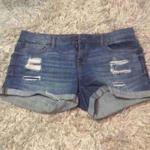 Aeropostale Midi Jean Shorts
